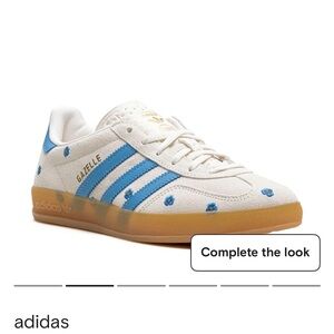 NWT adidas Gazelle Indoor Light Blue Floral W11